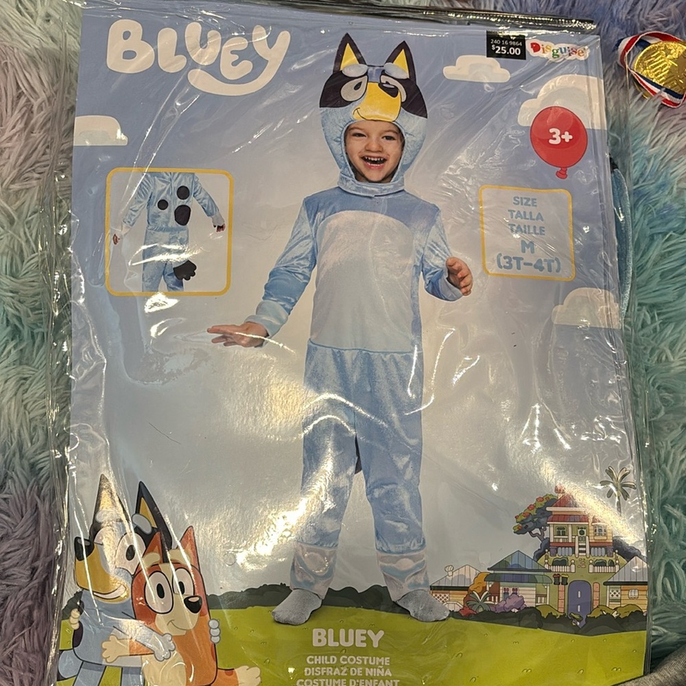 Bluey costume size 3t-4t
